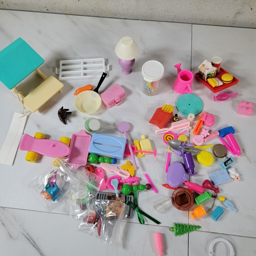 Barbie Doll Themed Accessories Cooking Lot Over‎ 50 Pieces